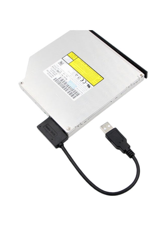 Linkstone Liantuo Usb To Sata (7+6P) Optical Drive Adapter, Laptop External Dvd Mobile Optical Drive Box Adapter Cable, Usb2.0 Easy Drive Cable, E654A - Image 2