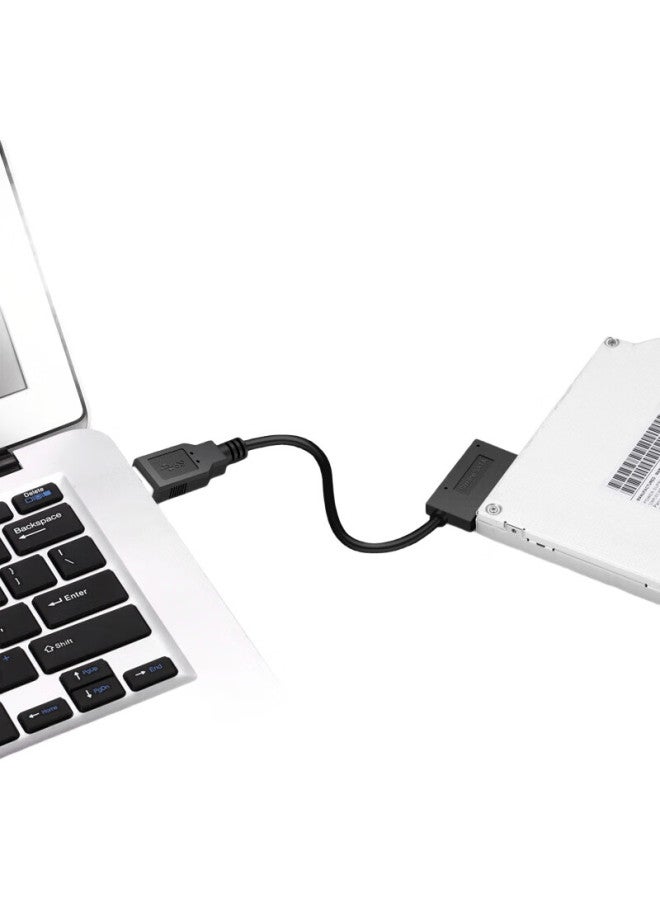 Linkstone Liantuo Usb To Sata (7+6P) Optical Drive Adapter, Laptop External Dvd Mobile Optical Drive Box Adapter Cable, Usb2.0 Easy Drive Cable, E654A - Image 3