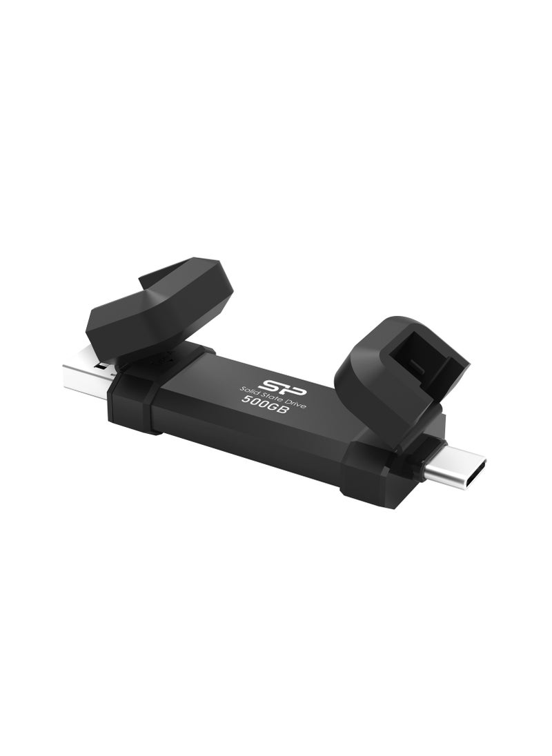 Silicon Power - Portable SSD DS72 Type-c and USB A 3.2 Gen 2 500GB - Image 1