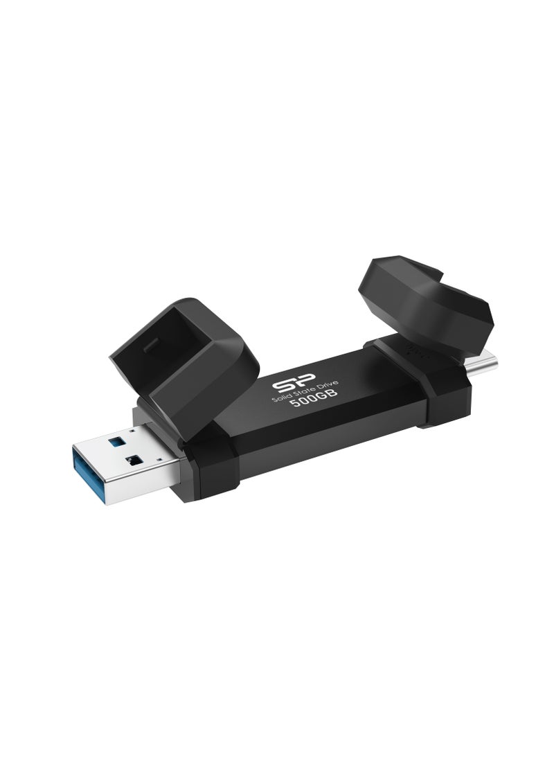 Silicon Power - Portable SSD DS72 Type-c and USB A 3.2 Gen 2 500GB - Image 1