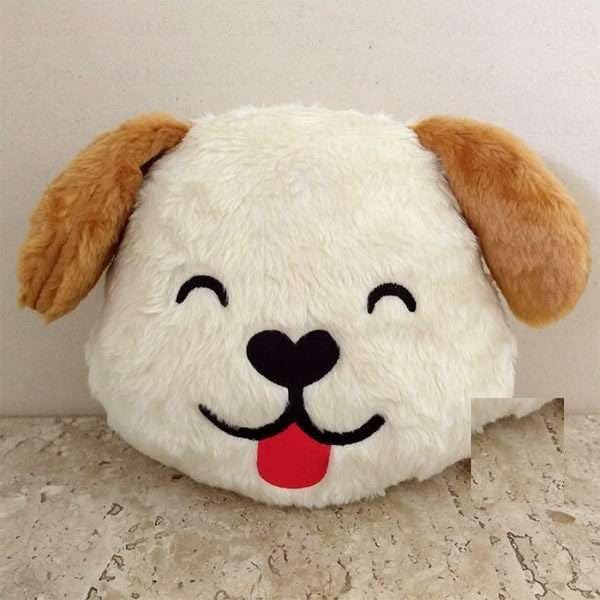 AVSHUB Cute Lovely Cartoon Dog Face White Throw Pillow Filled for Home Decorative Pillow Case & Cushion Pillow for Sofa, Bedroom, Living Room 9 Inch (Set of 1) - Image 2