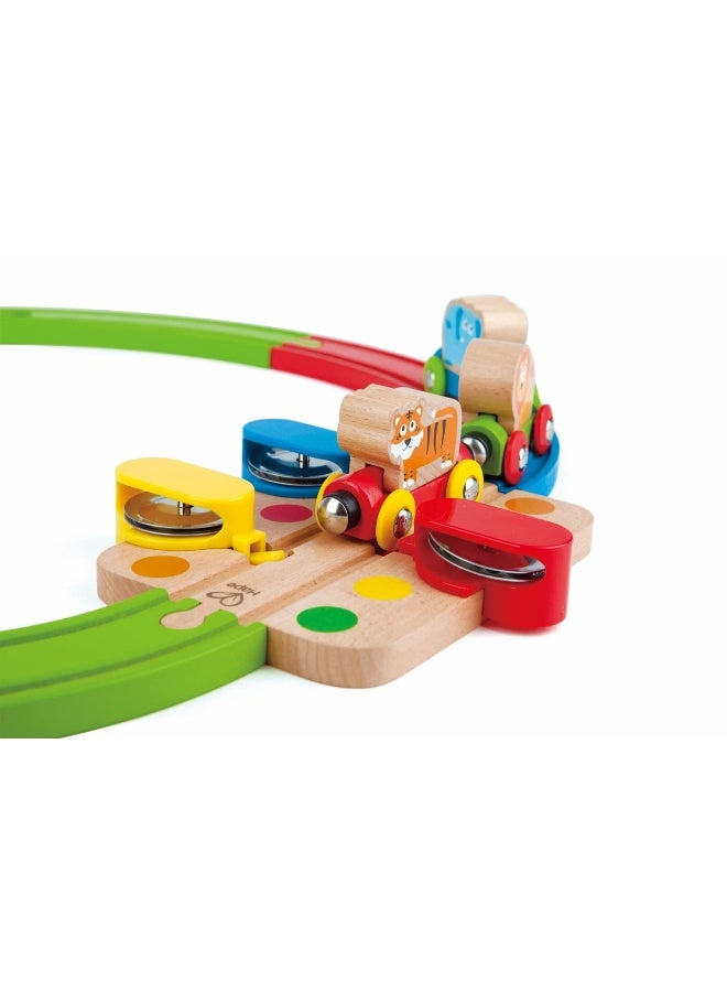 Hape لعبة الألغاز للسكك الحديدية مجموعة السكك الحديدية (30 قطعة) - Image 5
