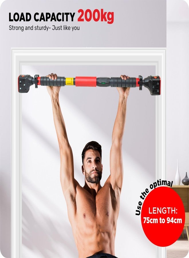 Rylan Pull Up Bars For Home Workout -Chin Up Bar Gym Accessories for Men Door Way Adjustable Hanging Rod Without Screw, Anti-skid Grip, Strength Training Exercise Bar- Pullup Bar- - Image 4