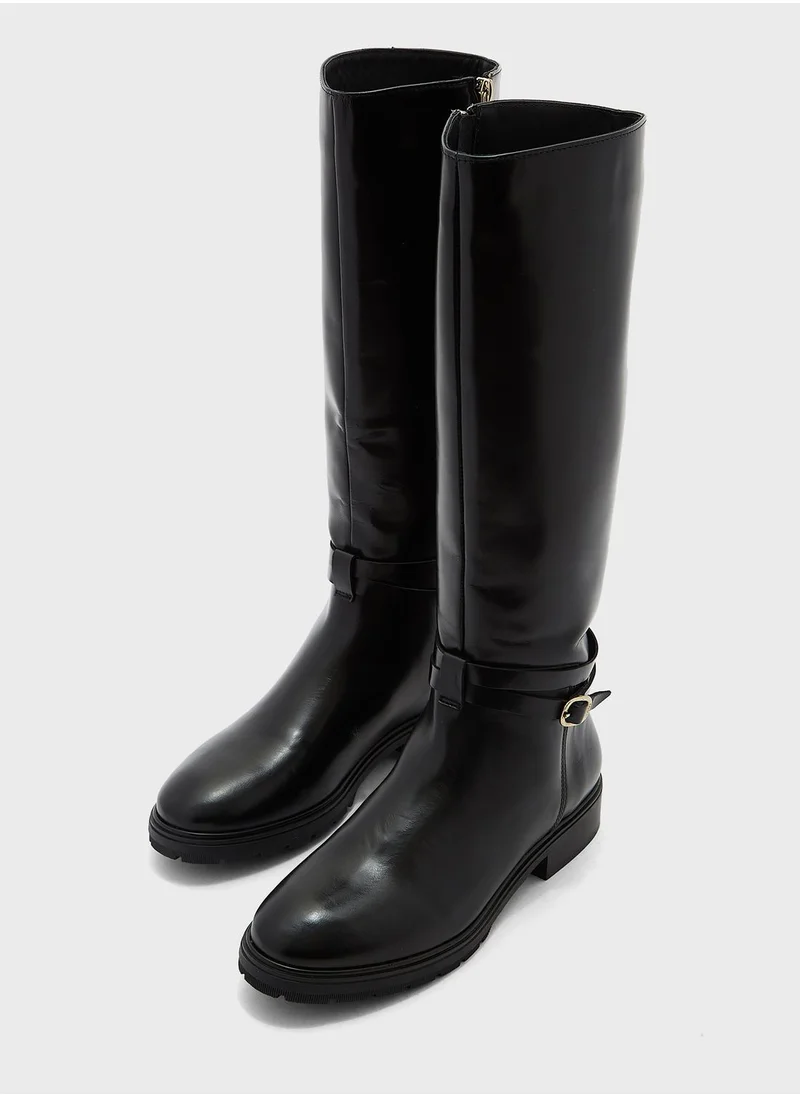 TOMMY HILFIGER Leather High Boots