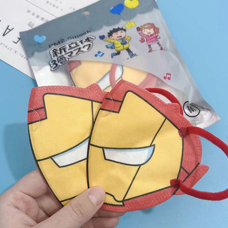 Generic Kids Cartoon KUROMI 3D Mask Disposable Iron Man special-shaped mask-children 