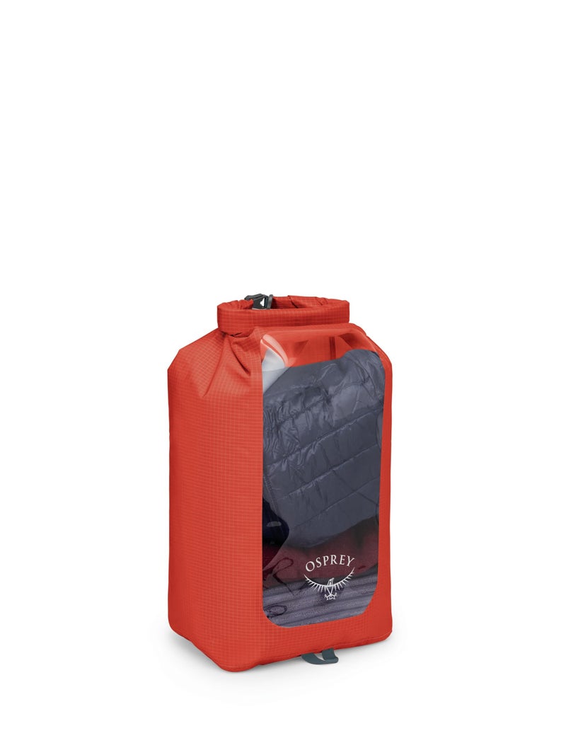 Osprey 20L Waterproof Dry Sack with Window Mars Orange - Image 2
