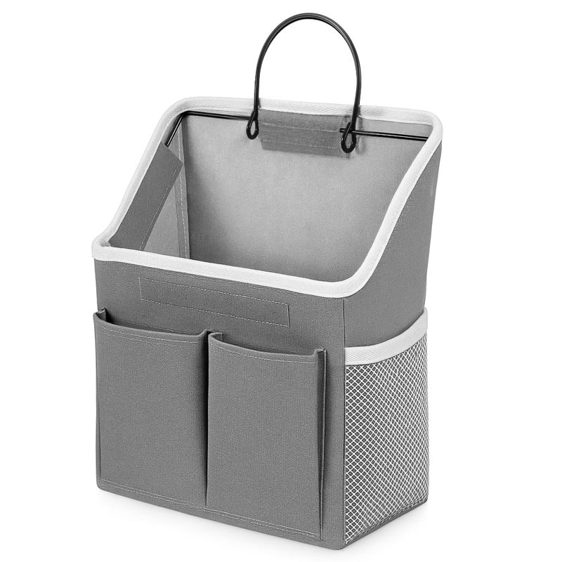 Zelphvt Wall Hanging Storage Bag, Hanging Storage Basket for Organizing, Wall Organizer with Pockets for Bathroom, Bedroom, Dormitory, RV - Image 1