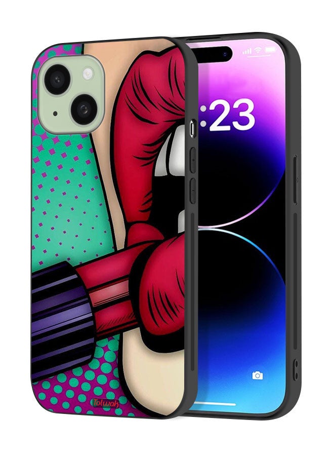 Tolwak Apple iPhone 15 Plus Protective Case Cover Lipstick - Image 1