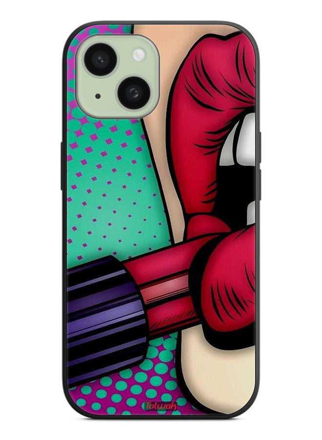 Tolwak Apple iPhone 15 Plus Protective Case Cover Lipstick - Image 2
