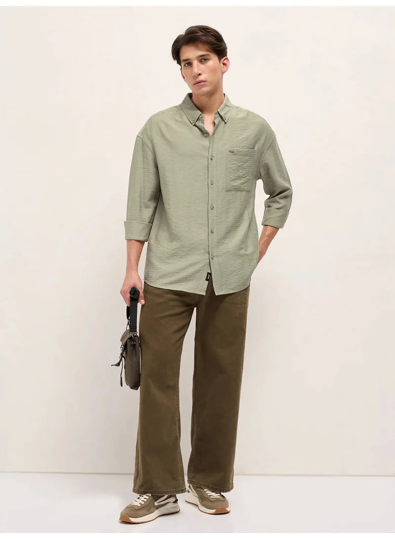 ذا بير هاوس Men’s Long Sleeve Shirt – Classic, Comfortable and Stylish Essential for Work, Travel or Casual Outings