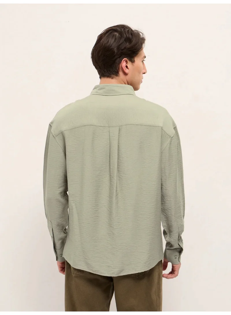 THE BEAR HOUSE  Men’s Long Sleeve Shirt – Classic, Comfortable and Stylish Essential for Work, Travel or Casual Outings for Men | Best Price UAE