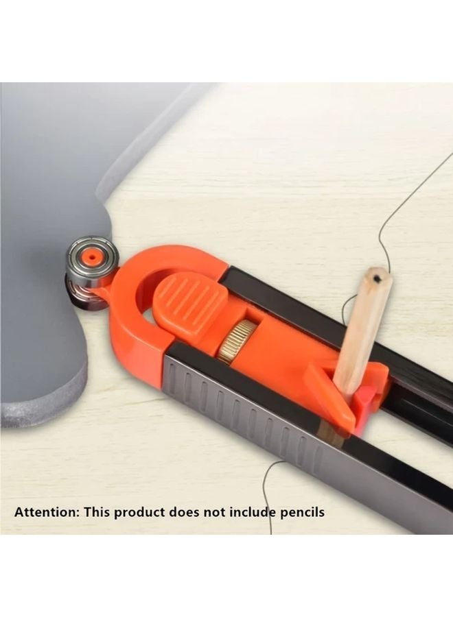 1 Pc Adjustable Profile Scribing Ruler Precision Woodworking Measuring Gauge Tool - Image 4