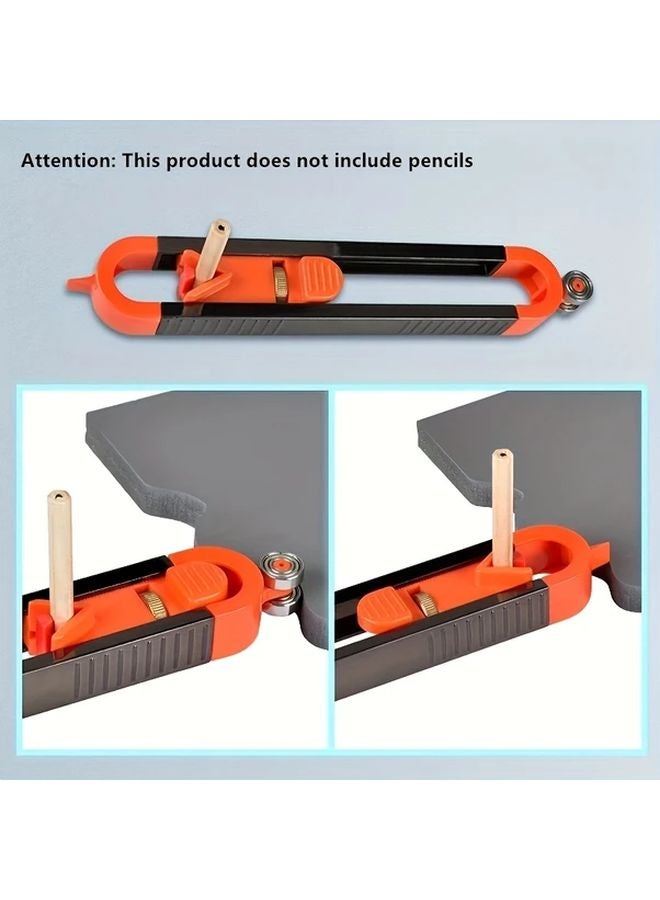 1 Pc Adjustable Profile Scribing Ruler Precision Woodworking Measuring Gauge Tool - Image 5