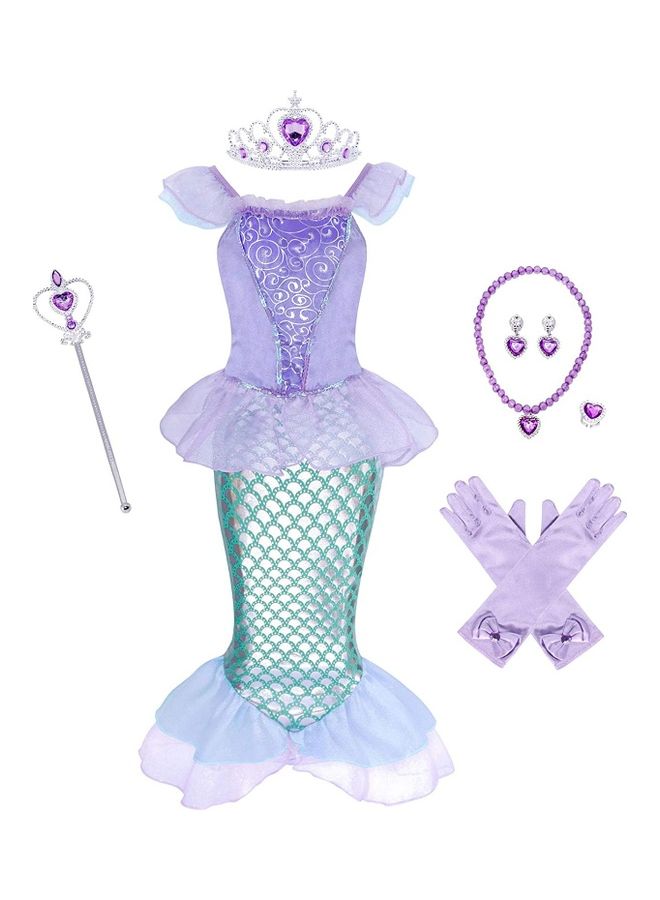 Mermaid Costume with Jewellery Set - Image 1