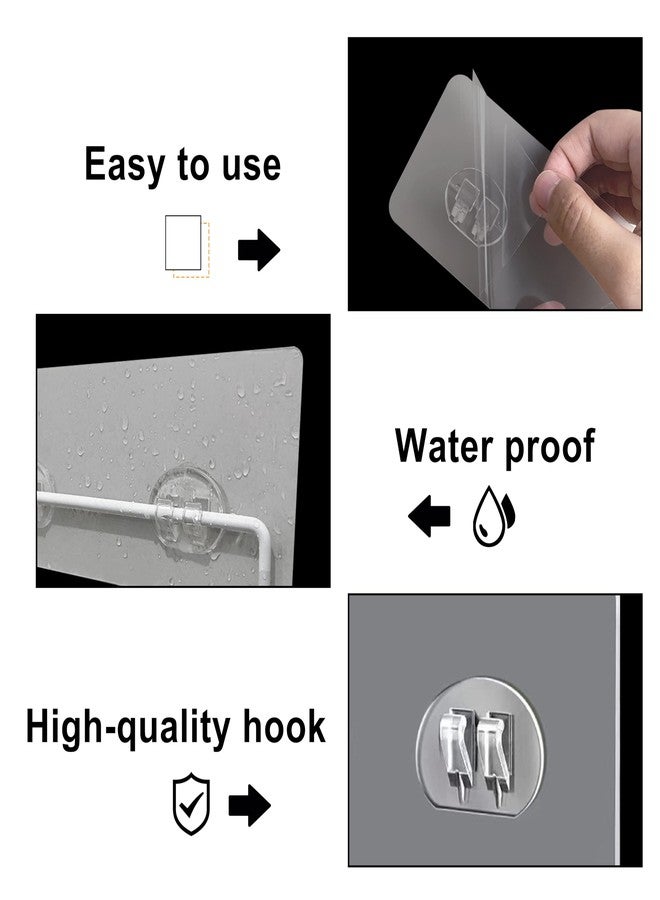 Admeya 15 Pack Shower Caddy Adhesive Replacement, Strong Shower Shelf Adhesive for Shower Caddy, Waterproof, No Drilling, for Bathroom Storage Shelves and Kitchen Racks - Image 4