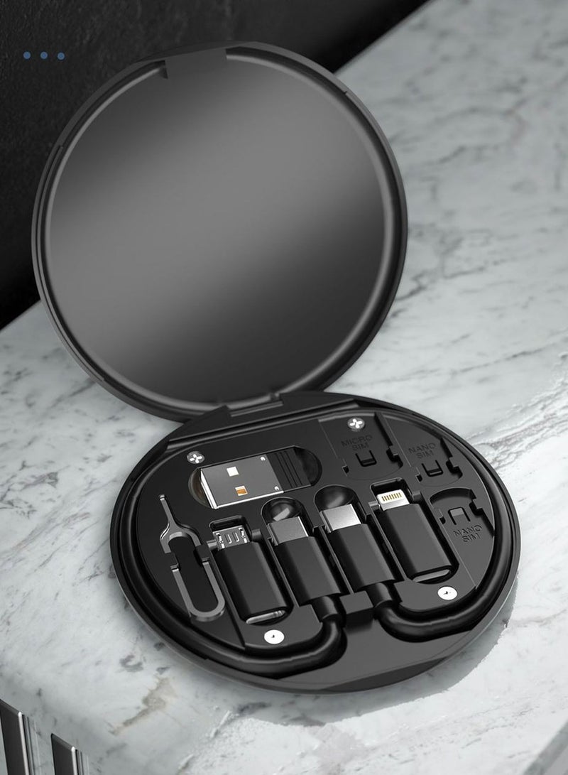 DUDAO 8-In-1 Multi-Purpose Charging Cable Kit Black - Image 2