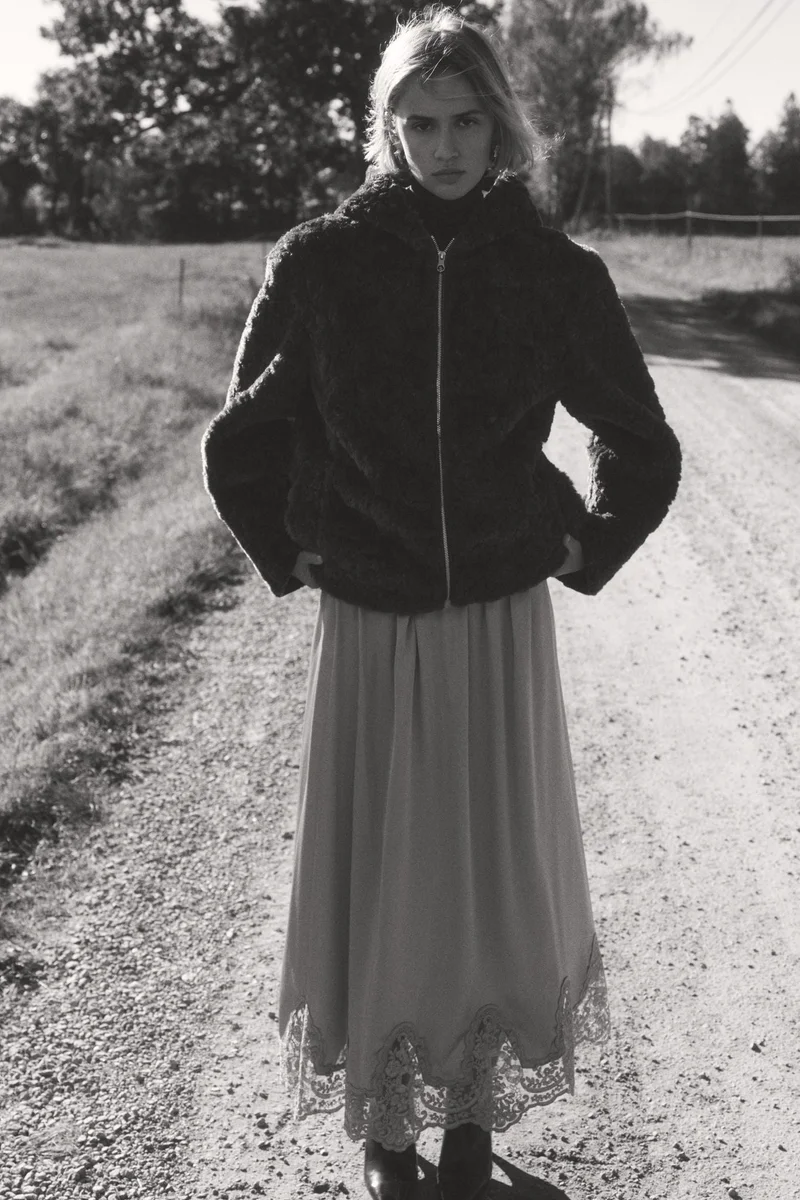 H&M Hooded teddy jacket