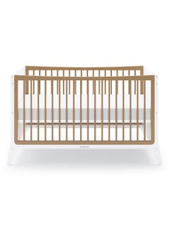 Snuz Fino Cot Bed For Infant And Baby, Minimal And True Contemporary Style, Converts To Toddler Bed , 2 Matress Heights, Suitable From 0 To 18Months , Dimensions W153 X L74 X H88.5Cm - Natural  - Image 1