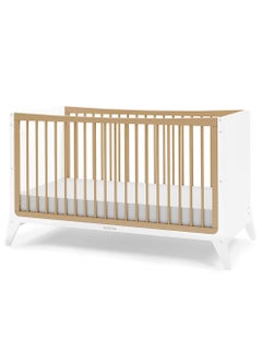 Snuz Fino Cot Bed For Infant And Baby, Minimal And True Contemporary Style, Converts To Toddler Bed , 2 Matress Heights, Suitable From 0 To 18Months , Dimensions W153 X L74 X H88.5Cm - Natural  - Image 2