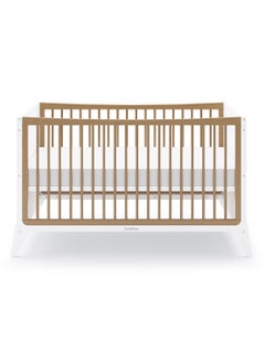 Snuz Fino Cot Bed For Infant And Baby, Minimal And True Contemporary Style, Converts To Toddler Bed , 2 Matress Heights, Suitable From 0 To 18Months , Dimensions W153 X L74 X H88.5Cm - Natural  - Image 1