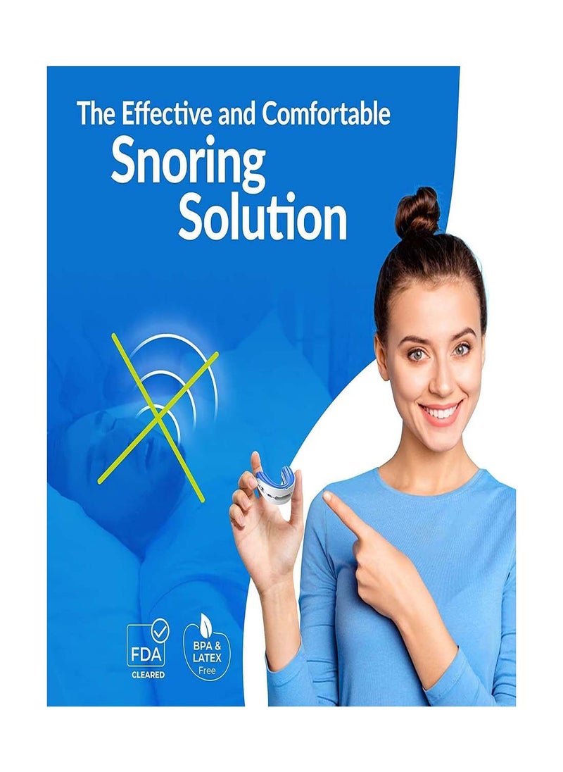 SYOSI - Anti-snoring Device Mouthpiece, Upgraded Adjustable Mouth Type Silicone Anti-snoring Device, Help Sleep at Night, Prevent Snoring and Snoring, Anti-grinding Braces Snoring Device (Standard Size) - Image 1