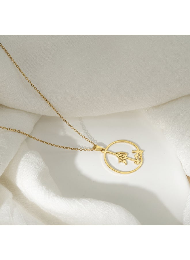 Yara Essentials Golden Allah Calligraphy Necklace - Image 4