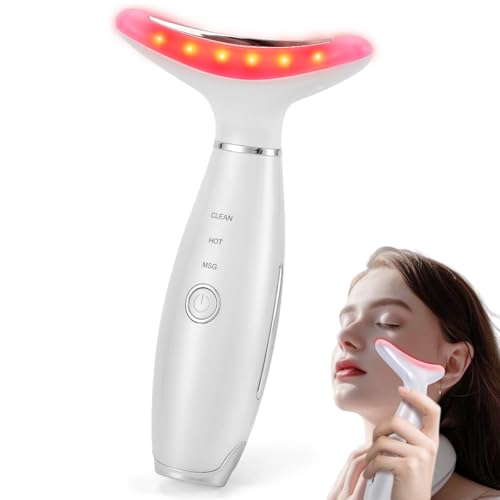 LATME Facial Massager,Neck Face Massager Tool,3 Mode Massage with Heat,Portable Beauty Instrument for Skin Care Women Gift - Image 1