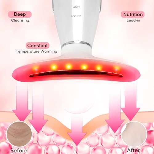 LATME Facial Massager,Neck Face Massager Tool,3 Mode Massage with Heat,Portable Beauty Instrument for Skin Care Women Gift - Image 4