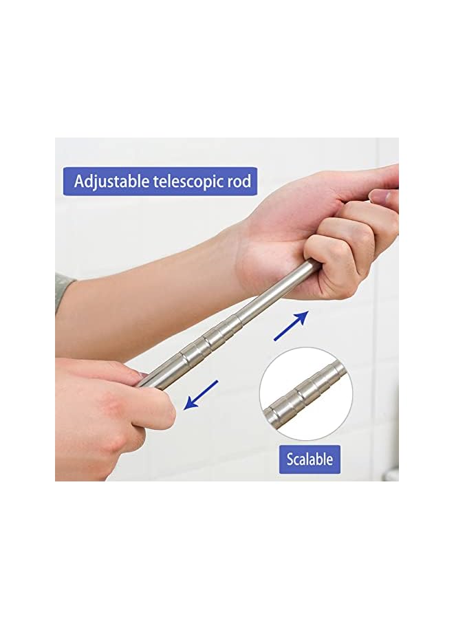 erorex Retractable Gap Dust Cleaner Brush with Long Handle (30 to 100 inches), Cleaning Tools with 3 Microfiber Dusting Cloths, Extendable Duster for Cleaning Under Refrigerator Sofa Couch Bed Furniture - Image 4