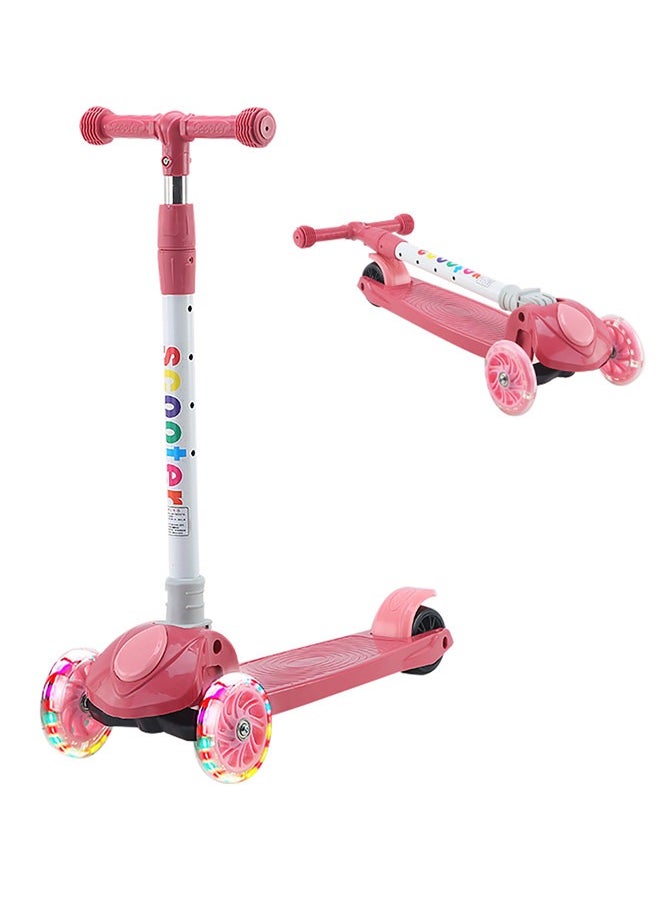 Kick Scooters for Kids, Scooter for Child Toddler Kick Scooter with Foldable, 4 Adjustable Height, Light Up Wheels for Ages 2-12Kids Balance Exercise(Pink) - pzsku/Z456AC3761700B4546FC4Z/45/1741079440/8d4fd6f1-f918-43ad-bd9e-c546c3b261d8