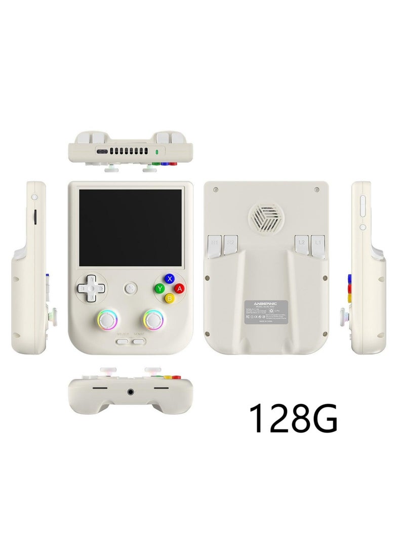 ANBERNIC RG406V Handheld Game Console Unisoc T820 Android 13 4Inch IPS Multi Touch Screen 5500mAh 5G WIFI Bluetooth Retro Video Players(128G White) - Image 1