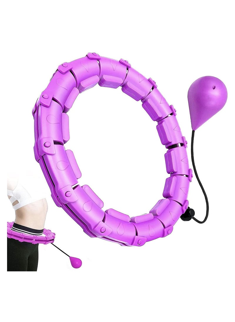 Rock Pow Abdomen Fitness Weighted Hoola Hoop With Auto-Spinning Ball  - Image 1