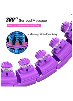 Rock Pow Abdomen Fitness Weighted Hoola Hoop With Auto-Spinning Ball  - Image 4