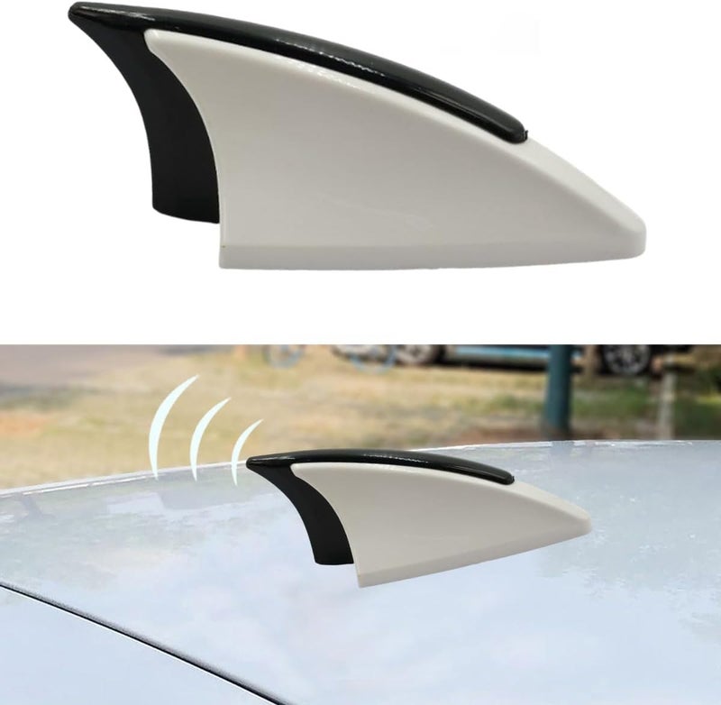 Universal Car Shark Fin Antenna Cover – Stylish Roof Antenna Decorative Cover for Car, SUV and Truck, AM/FM Radio Signal Compatible Car Roof Aerial Cover, Wind Resistant Car Antenna Replacement Cover, Easy Install Automotive Exterior Accessory - Image 3
