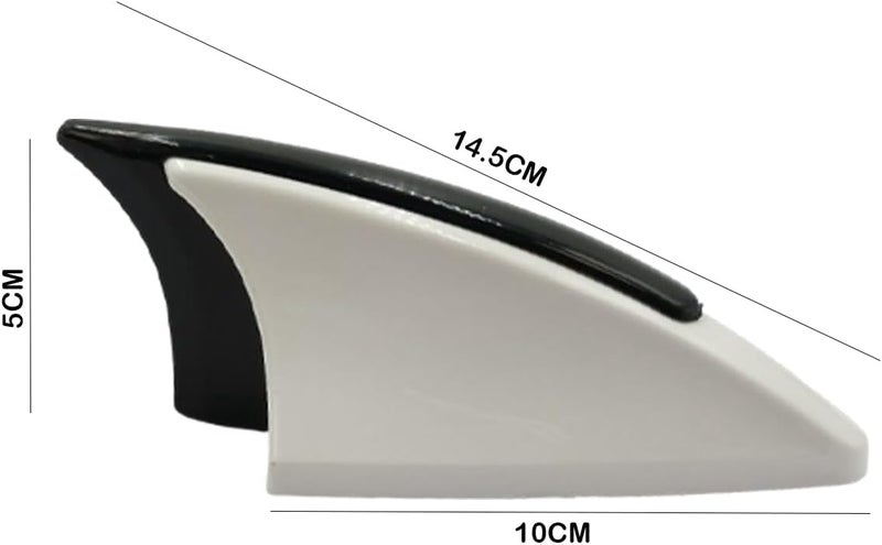 Universal Car Shark Fin Antenna Cover – Stylish Roof Antenna Decorative Cover for Car, SUV and Truck, AM/FM Radio Signal Compatible Car Roof Aerial Cover, Wind Resistant Car Antenna Replacement Cover, Easy Install Automotive Exterior Accessory - Image 2