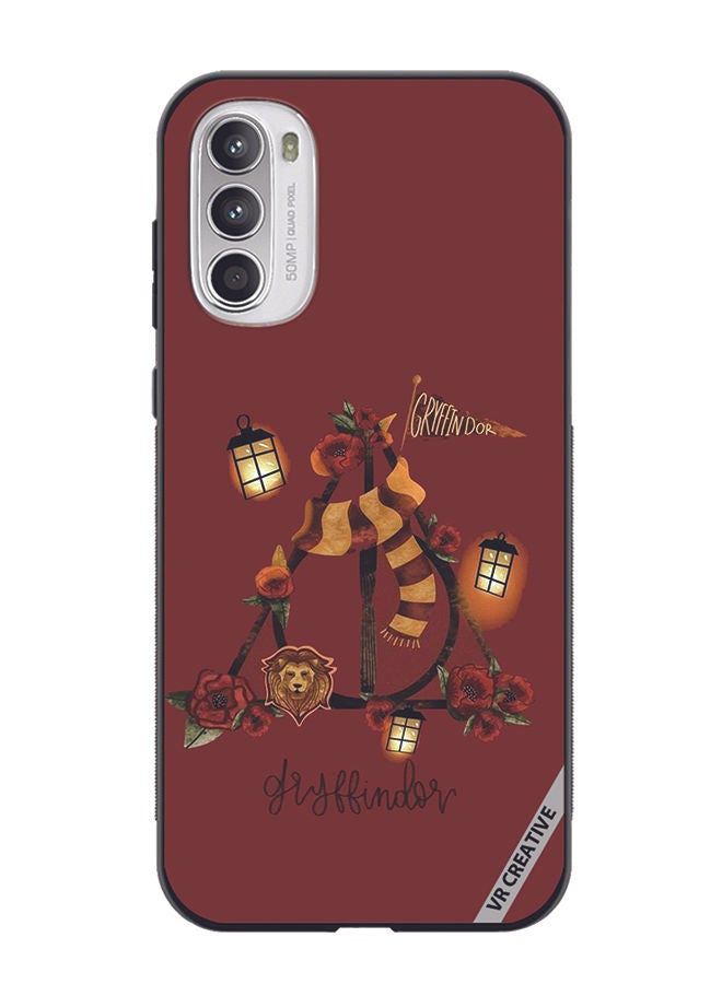 VR CREATIVE Protective Case Cover For Motorola Moto G82 Gryffindor Design Multicolour - Image 1