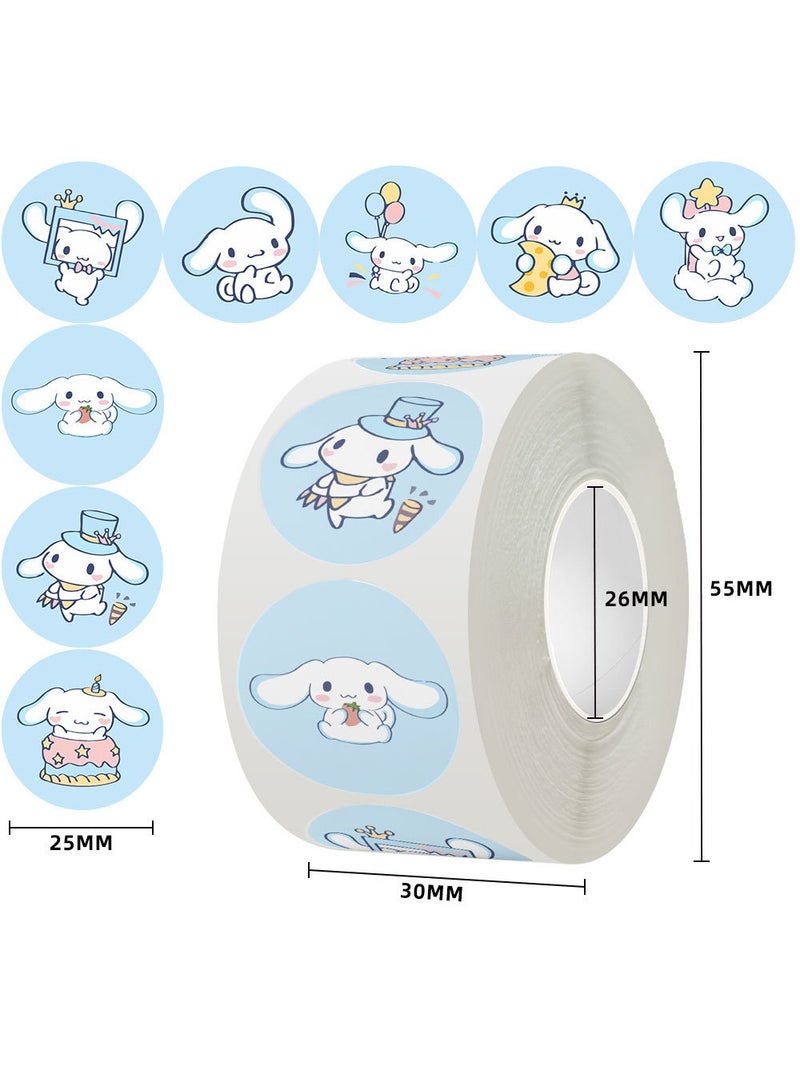 Children's reward stickers, 4 rolls of 2000 stickers, diary, notebook stickers, mobile phone laptop decoration stickers, children's game stickers - Image 5