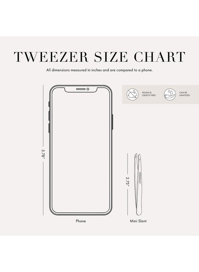 Tweezerman Weezerman Exclusive Tea Rose Mini Slant Tweezer - Image 5