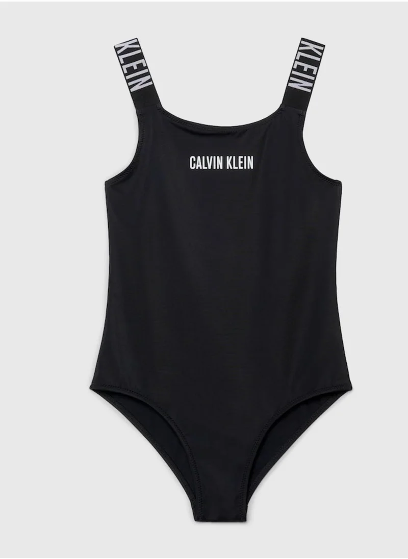 CALVIN KLEIN Kids Logo Swimsuit