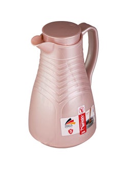 Valk 2 Model Vacuum Flask With Double Wall Glass 1.0 Liter  Wide Mouth With Anti-Leakage Cap Double Walled Travel Mug  Pearl Mocca Color  - Image 2