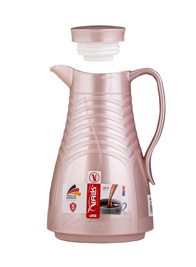 Valk 2 Model Vacuum Flask With Double Wall Glass 1.0 Liter  Wide Mouth With Anti-Leakage Cap Double Walled Travel Mug  Pearl Mocca Color - Image 5