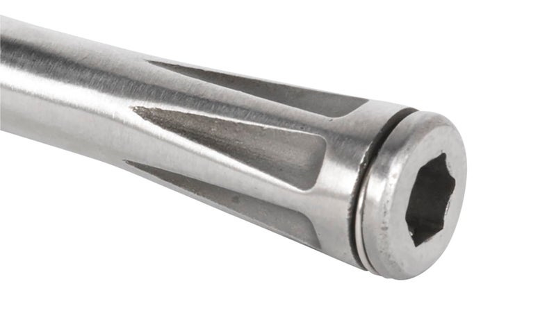 Sealey AK6962 Bit Driver Micro Stainless Steel Ratchet, 1/4 Hex, 85mm x 123mm x 42mm, Silver - Image 4