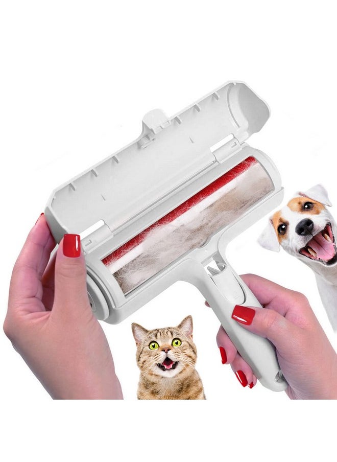 Nado Care Pet Hair Remover Roller  Lint Roller For Pet Hair  Self Cleaning Dog & Cat Hair Remover  Remove Dog, Cat Hair From Furniture, Carpets, Bedding, Clothing And More. White  - Image 1