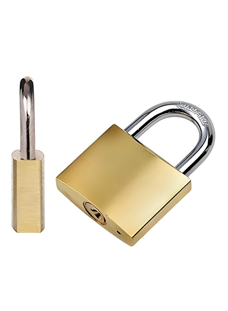 Golden Padlock With 3 Key (20mm) - Image 4
