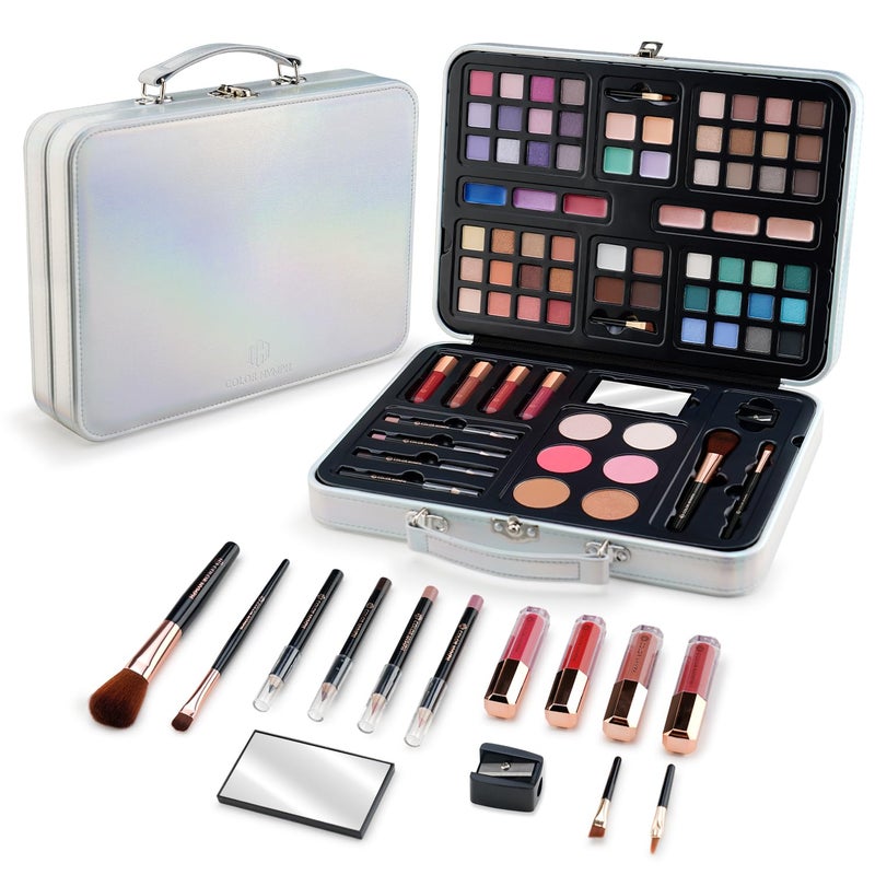 Color Nymph Kids Makeup Sets for Girls, Teen Makeup Kits for Beginner Starter with Silver Case, Portable Traveling Full Makeup Kit with Everything, Cosmetics Makeup Gift Set for Birthday - Image 1