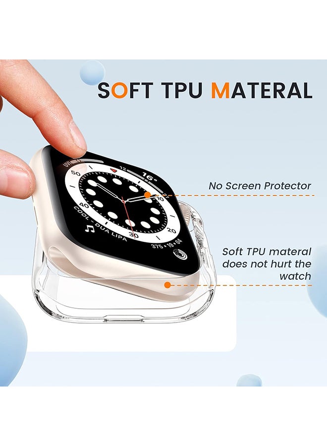 O Ozone 2 Pack Case Compatible with Apple Watch Series 10 42mm, Ultra Thin Soft TPU Shockproof Case Cover Bumper Protector for iWatch Accessories - Clear  - Image 5