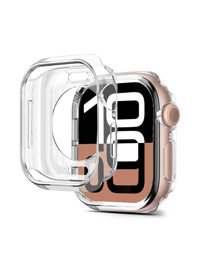 O Ozone 2 Pack Case Compatible with Apple Watch Series 10 42mm, Ultra Thin Soft TPU Shockproof Case Cover Bumper Protector for iWatch Accessories - Clear  - Image 1