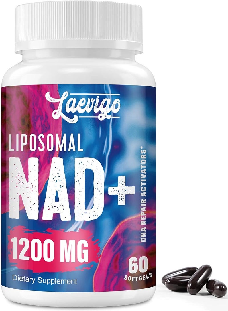 Laevigo Liposomal NAD+, 1200mg - 60 SoftGels - Image 1