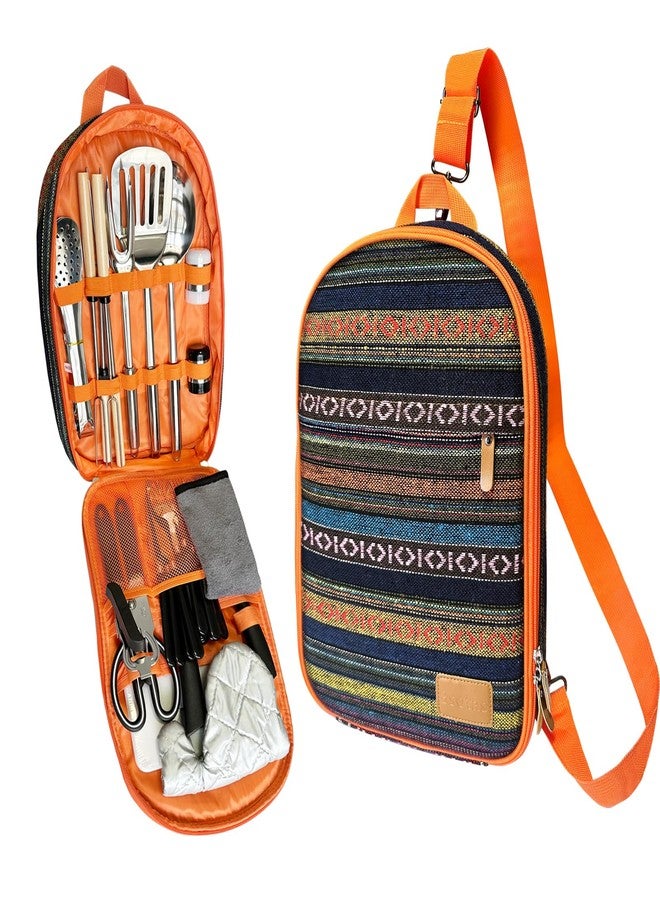 Bsotas Camping Kitchen Set - 31 Essential Utensils and Barbecue, Portable Outdoor Travel, Tent Trailer, Barbecues, Accessories - Image 2