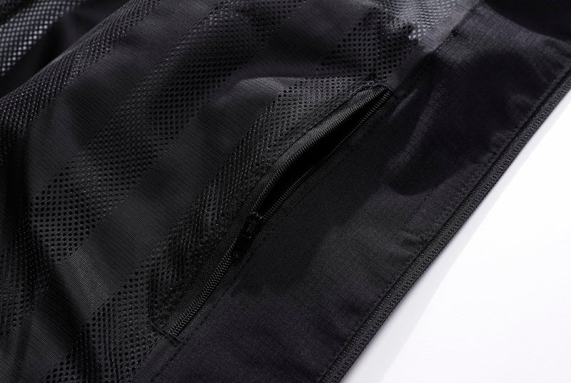 DECKTIN Women's Waterproof Raincoat Lightweight Rain Jacket Detachable Hood Travel Outdoor Black L - Image 2